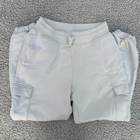 Oner oversized  Cream Cargo Jogger Pants - Picture 3 of 4